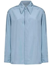 Bottega Veneta - Gravel Parachute Silk And Viscose Shirt - Lyst