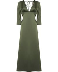 Blanca Vita - Satin Albox Long Dress - Lyst