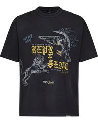 Represent - Washed Cotton Enemy Printed T-Shirt - Lyst