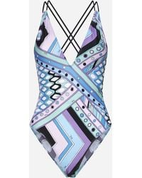 Emilio Pucci - Very Vivara Print Swimsuit - Lyst