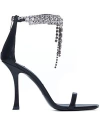 Jimmy Choo - Verity 100 Crystals Leather Sandals - Lyst