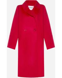 Essentiel Antwerp Cylo Wool Coat - Red