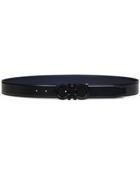 Ferragamo - Two-Tone Gancini Reversible Belt - Lyst