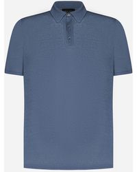 Roberto Collina - Cotton Knit Polo Shirt - Lyst