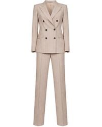 Tagliatore - Pinstriped Virgin Wool And Silk Double-Breasted Suit - Lyst