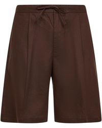 Hevò - Linen Blend Torre Lapillo Bermuda Shorts - Lyst