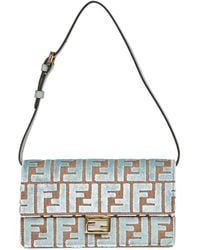Fendi - Matcha Wallet On Chain Baguette Minibag - Lyst