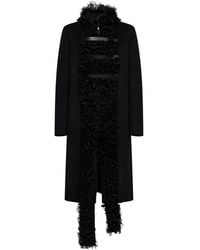 Fendi - Double-Sided Wool-Blend And Shearling Coat - Lyst