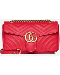 Gucci - GG Marmont Quilted Leather Small Bag - Lyst