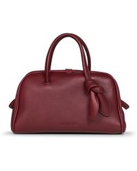 Jacquemus - Burgundy The Small Turismo Handbag - Lyst