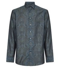 Etro - Ornamental-Pattern Cotton Jacquard Shirt - Lyst
