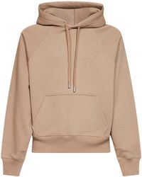Ami Paris - Loopback Jersey Ami De Cœur Embossed Hoodie - Lyst