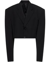 Balenciaga - Cut Off Single Breasted Jacket - Lyst