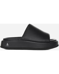 The Attico - Mia Leather Flatform Sandals - Lyst