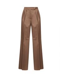 Max Mara - Hazelnut Twill Mxmzimino Straight Trousers - Lyst