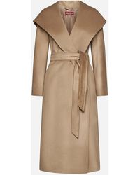 Max Mara Studio - Bdanton Hooded Wool Coat - Lyst