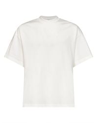 Jil Sander - Porcelain Cotton Boxy T-Shirt With Logo - Lyst