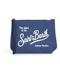 MC2 Saint Barth - Aline Embroidered Clutch Bag - Lyst