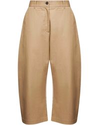 Studio Nicholson - Twill Chalco Cropped Trousers - Lyst