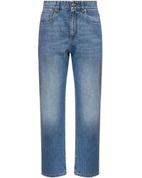 Brunello Cucinelli - Authentic Denim Retro Jeans With Monili - Lyst