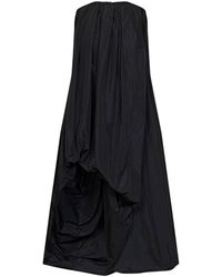 Jil Sander - Technical Faille Asymmetric Midi Dress - Lyst