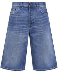 Haikure - Cotton Denim New Becky Bermuda Shorts - Lyst