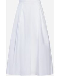 Rohe - Cotton Midi Skirt - Lyst