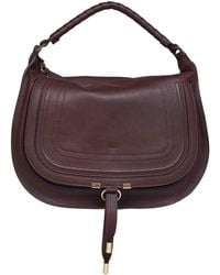 Chloé - Dark Velvet Marcie Small Shoulder Bag - Lyst
