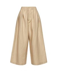 Uma Wang - Linen And Wool Poetic Culotte Trousers - Lyst