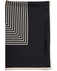 TOTEME - Striped Silk Crãªpe Scarf - Lyst