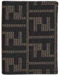 Fendi - Tobacco Card Case Ff Jacquard Card Case - Lyst