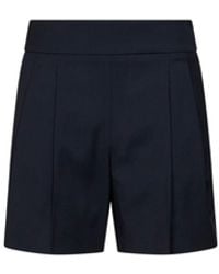 Max Mara - Lightweight Wool Canvas Mxmsalute Shorts - Lyst