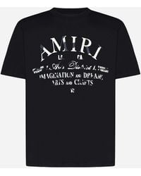Amiri - Distressed Arts District Cotton T-shirt - Lyst