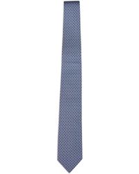 Ferragamo - Dark Gancini Silk Twill Carato Tie - Lyst