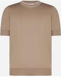 Brunello Cucinelli - Cotton Knit T-shirt - Lyst