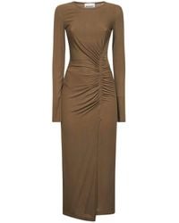 Isabel Marant - Draped Jersey Jelina Long Dress - Lyst