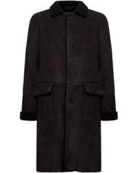Salvatore Santoro - Leather Single-Breasted Coat - Lyst