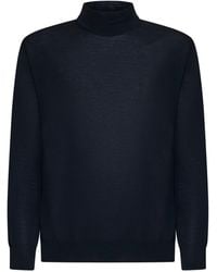 D 40 - Virgin Wool Mock Neck Sweater - Lyst