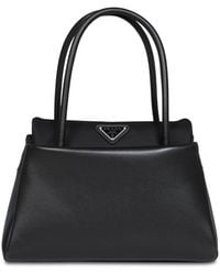 Prada - Borsa A Mano Prada Passage Small Nera - Lyst