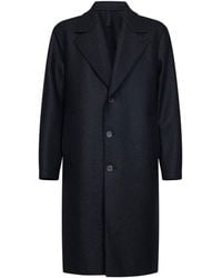 Harris Wharf London - Dark Felted Wool Oversized Single-Breasted Coat - Lyst
