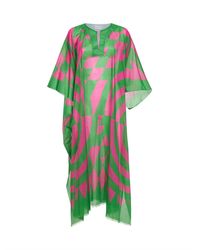 Dries Van Noten - Printed Cotton Long Kaftan - Lyst