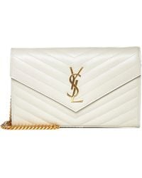 Saint Laurent - Classic Cassandre Chain Clutch Bag - Lyst