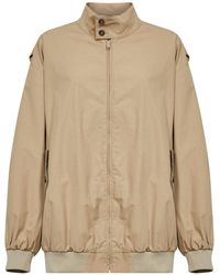 MM6 by Maison Margiela - Cotton Oversized Bomber Jacket - Lyst