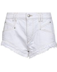 Isabel Marant - Cotton Denim Eneidala Mini Shorts - Lyst
