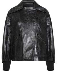 Co. - Leather Oversized Bomber Jacket - Lyst