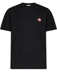 Moncler - Cotton Jersey T-Shirt With Logo - Lyst