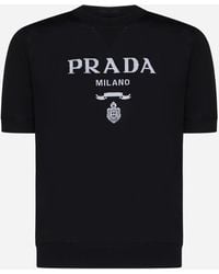 Prada - Logo T-shirt - Lyst