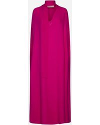 Valentino - Silk Long Dress - Lyst