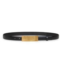 KHAITE - Supple Leather Berlin Belt With Antique Buckle - Lyst