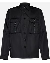 Prada - Cargo Pockets Re-nylon Shirt - Lyst